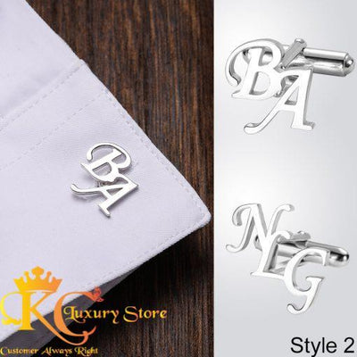 KC Customized Two Words Customize Cufflinks