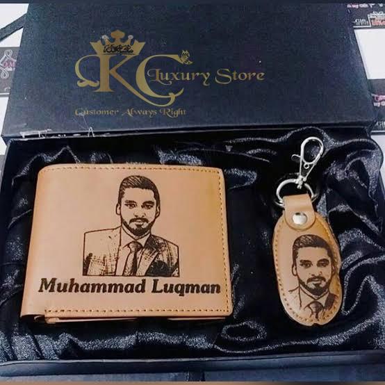 KC Customized Photo Wallet Keychain Gift Set