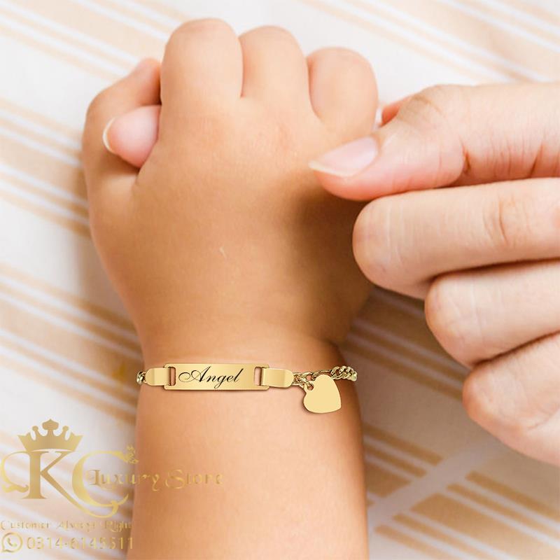 KC Customized Beautiful Kids Customize Engraved Name Bracelet