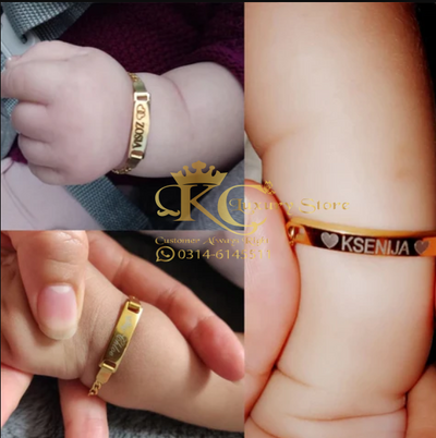 KC Customized Beautiful Kids Customize Engraved Name Bracelet