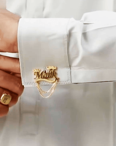 KC Customized Special Name Cufflinks