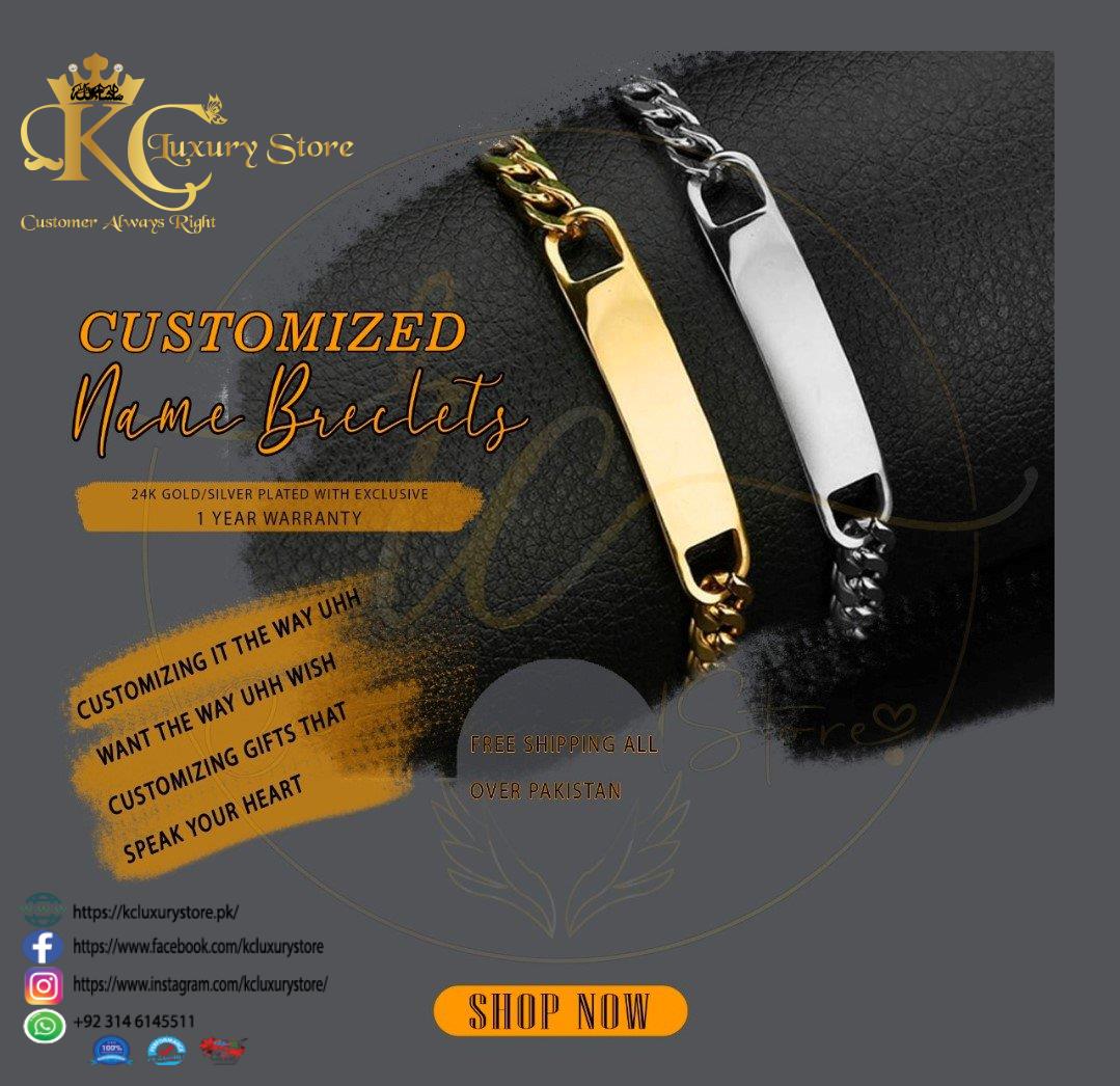 KC Customized Engraved Name Bracelet