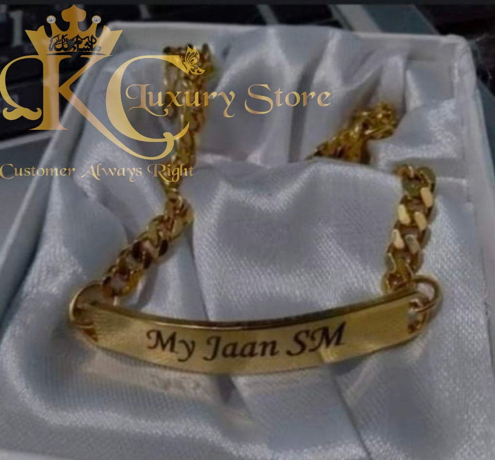 KC Customized Engraved Name Bracelet