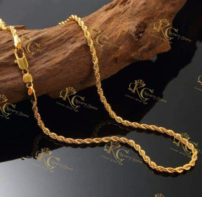 24K GOLD PLATED CHAIN - For Men and Women Both