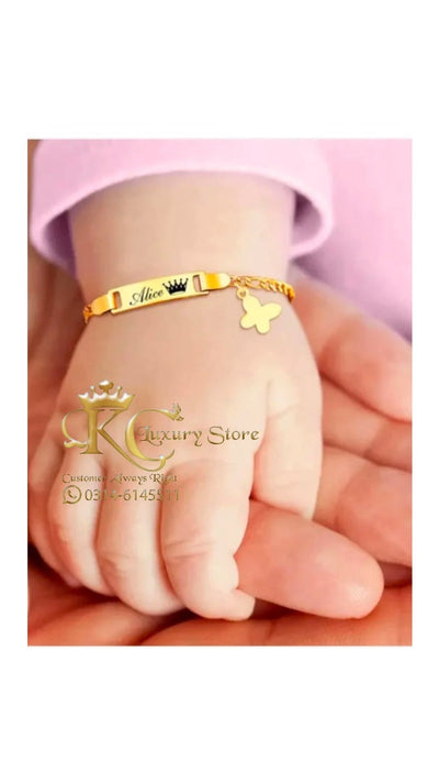 KC Customized Beautiful Kids Customize Engraved Name Bracelet